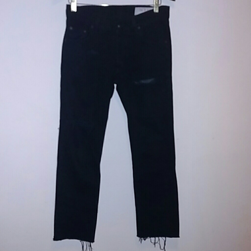 Black vintage Rag & Bone ripped straight leg Jeans